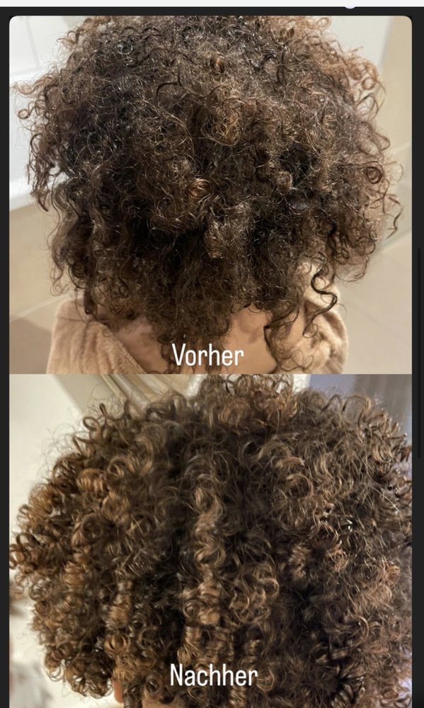 Vorher-Nachher Locken