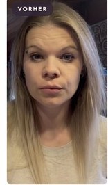 Michelles Haar vorher, Dezember 2025